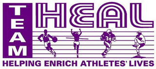 TEAM HEAL HELPING ENRICH ATHLETES' LIVES logo
