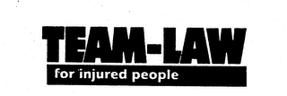 TEAM-LAW FOR INJURED PEOPLE logo