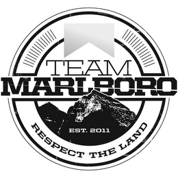 TEAM MARLBORO EST. 2011 RESPECT THE LAND logo
