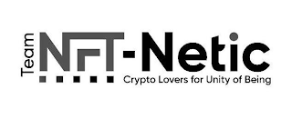 TEAM NFT-NETIC CRYPTO LOVERS FOR UNITY OF BEING logo