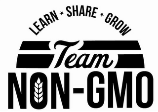 TEAM NON-GMO LEARN SHARE GROW logo