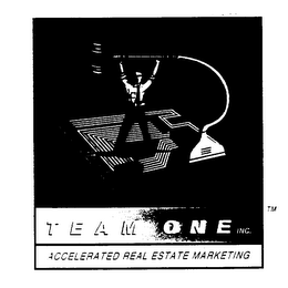 TEAM ONE INC. ACCELERATED REAL ESTATE MARKETING logo