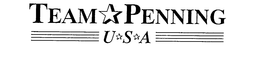 TEAM PENNING U.S.A logo