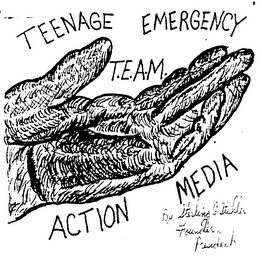 T.E.A.M. TEENAGE EMERGENCY ACTION MEDIA BY STERLING G. STAHLER FOUNDER, PRESIDENT logo