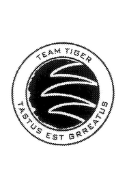 TEAM TIGER TASTUS EST GRREATUS logo