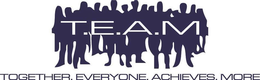 T.E.A.M TOGETHER. EVERYONE. ACHIEVES. MORE logo