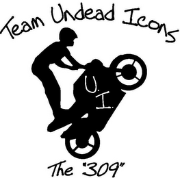 TEAM UNDEAD ICONS U. I. THE "309" logo