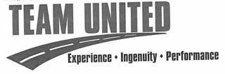 TEAM UNITED EXPERIENCE INGENUITY PERFORMANCE logo