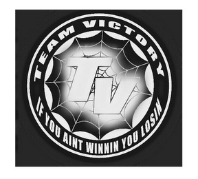 TEAM VICTORY TV IF YOU AINT WINNIN YOU LOSIN logo