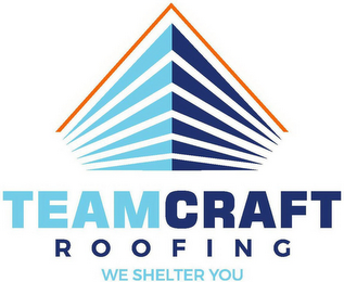 TEAMCRAFT ROOFING WE SHELTER YOU logo