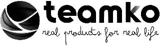 TEAMKO REAL PRODUCTS FOR REAL LIFE logo