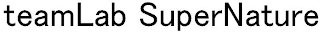 TEAMLAB SUPERNATURE logo