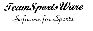 TEAMSPORTS WARE SOFTWARE FOR SPORTS logo