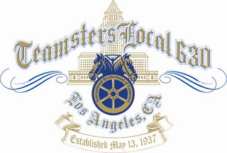 TEAMSTERS LOCAL 630 LOS ANGELES CA  ESTABLISHED MAY 13 1937 logo