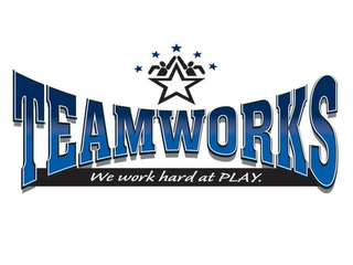 TEAMWORKS WE WORK HARD AT PLAY. logo