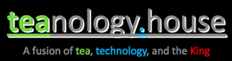 TEANOLOGY.HOUSE A FUSION OF TEA, TECHNOLOGY, AND THE KING logo