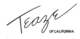 TEAZE OF CALIFORNIA logo