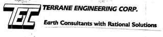 TEC TERRANE ENGINEERING CORPORATION EARTH CONSULTANTS WITH RATIONAL SOLUTIONS logo