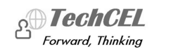 TECHCEL FORWARD, THINKING logo