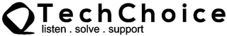 TECHCHOICE LISTEN . SOLVE . SUPPORT logo
