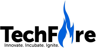 TECHFIRE INNOVATE. INCUBATE. IGNITE logo