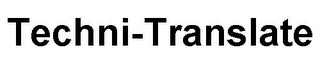 TECHNI-TRANSLATE logo