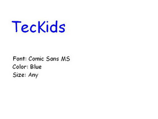 TECKIDS logo