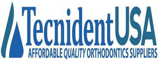 TECNIDENTUSA AFFORDABLE QUALITY ORTHODONTICS SUPPLIERS logo