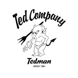 TED COMPANY TEDMAN SINCE 1991 logo