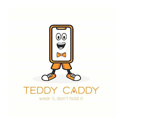 TEDDY CADDY WEAR IT, DON'T HOLD IT logo