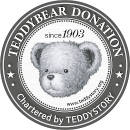 TEDDYBEAR DONATION · · CHARTERED BY TEDDYSTORY · SINCE 1903 WWW.TEDDYSTORY.ORG logo