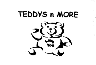 TEDDYS N MORE LOVE YOU logo