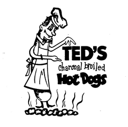 TED'S CHARCOAL BROILED HOT DOGS logo