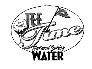 TEE TIME NATURAL SPRING WATER logo