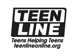 TEEN LINE TEENS HELPING TEENS TEENLINEONLINE.ORG logo