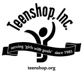 TEENSHOP, INC. SERVING 'GIRLS WITH GOALS' SINCE 1985 logo