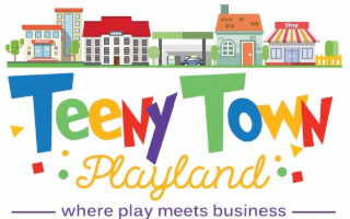 TEENYTOWN PLAYLAND WHERE PLAY MEETS BUSINESS SHOP logo