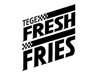 TEGE FRESH FRIES logo