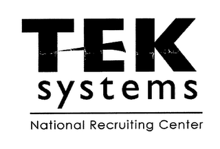 TEK SYSTEMS NATIONAL RECRUITING CENTER logo