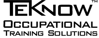TEKNOW OCCUPATIONAL TRAINING SOLUTIONS logo
