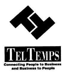 TEL TEMPS CONNECTING PEOPLE TO BUSINESS AND BUSINESS TO PEOPLE logo
