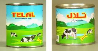 TELAL CONCENTRATED MILK logo