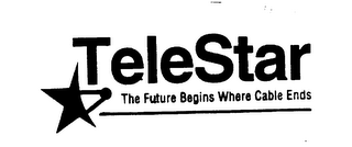 TELESTAR THE FUTURE BEGINS WHERE CABLE ENDS logo