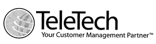TELETECH YOUR CUSTOMER MANAGEMENT PARTNER logo