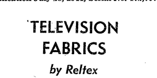 TELEVISION FABRICS BY RELTEX logo