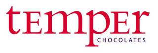 TEMPER CHOCOLATES logo