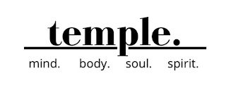TEMPLE. MIND. BODY. SOUL. SPIRIT. logo
