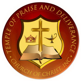 TEMPLE OF PRAISE AND DELIVERANCE · CHURCH OF CHRIST INC · logo