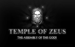 TEMPLE OF ZEUS THE ASSEMBLY OF THE GODS logo