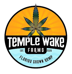 TEMPLE WAKE FARMS EST. 2020 FLORIDA GROWN HEMP logo